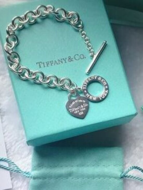 Tiffany & Co. Silver Heart Tag Bracelet - Picture 2 of 5